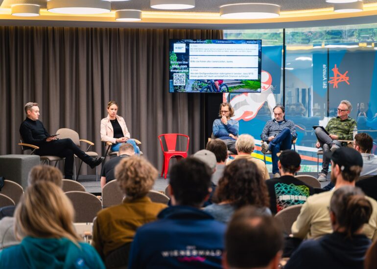 Die Vortragenden beim MTB Kongress 2024 zum Thema „Recht und Community".